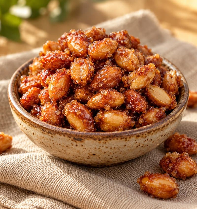 Illustrative peanut and sesame treats